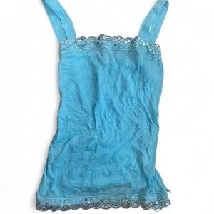 Chocolate Turquoise Lace Camisole